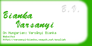 bianka varsanyi business card