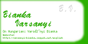 bianka varsanyi business card